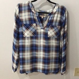 Plaid blouse